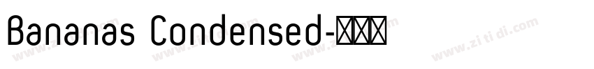 Bananas Condensed字体转换